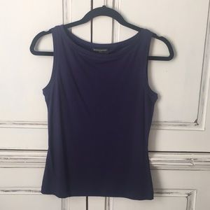 New Banana Republic Stretch Navy Sleeveless Top S
